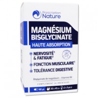 Magnésium bisglycinate - 30 gélules - Prescription Nature